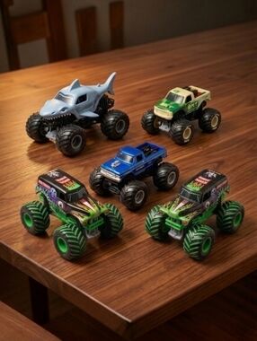 Lot of 5 Hot Wheels Monster Trucks 1:24 Monster Jam